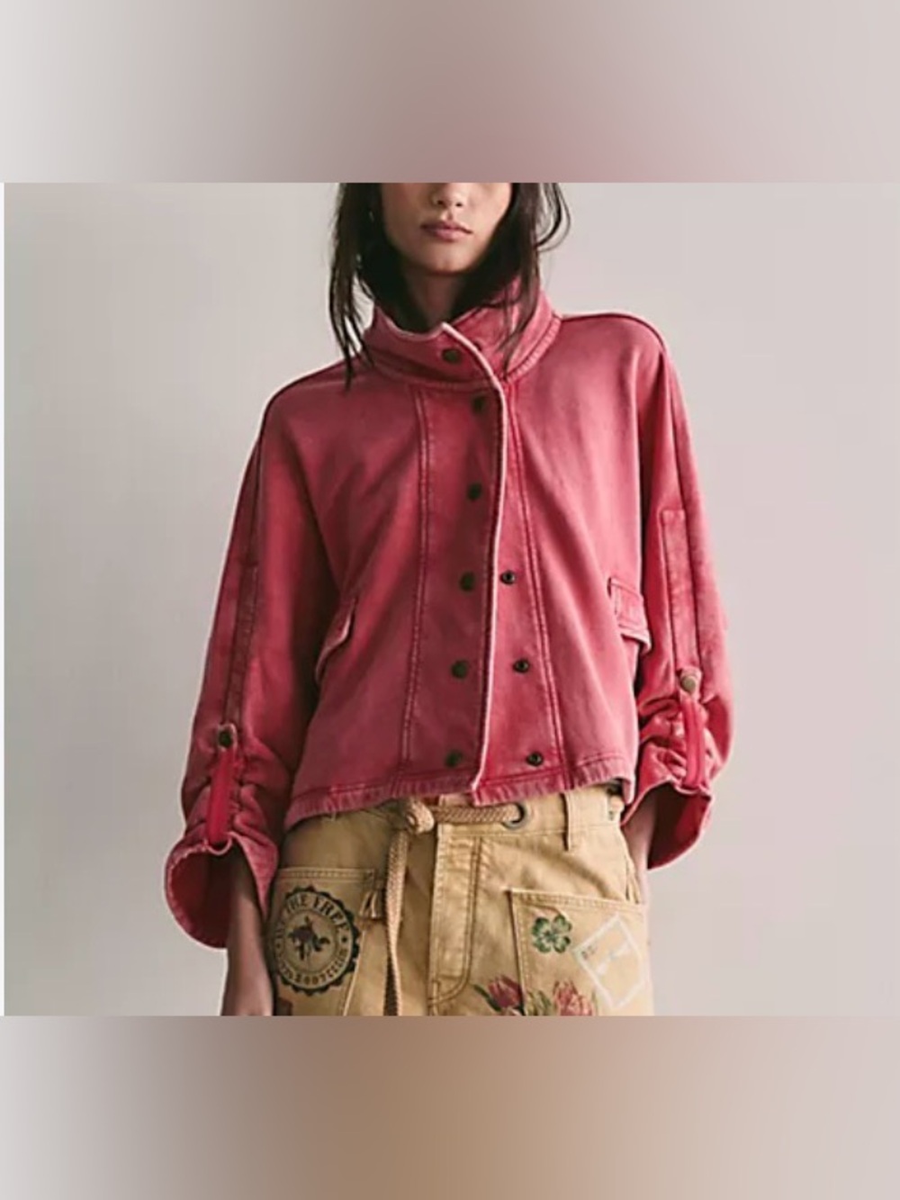 Free People We The Free Tally Cotton Cardigan Jacket size S